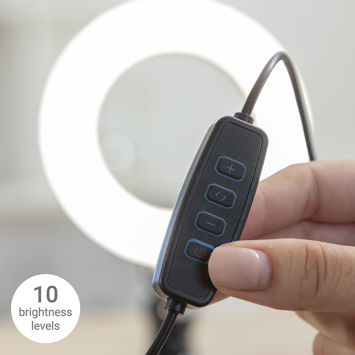 Selfie-ring med holderklemme Lumahoop InnovaGoods
